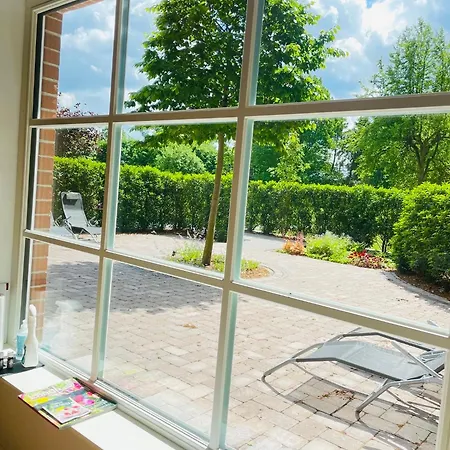 Land-Zeit, wohlfühlen im stilvollem Studio mit Sauna&großen Garten Apartamento *